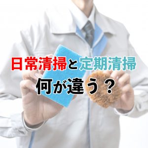 日常清掃と定期清掃の違いは？それぞれの内容と料金相場を紹介