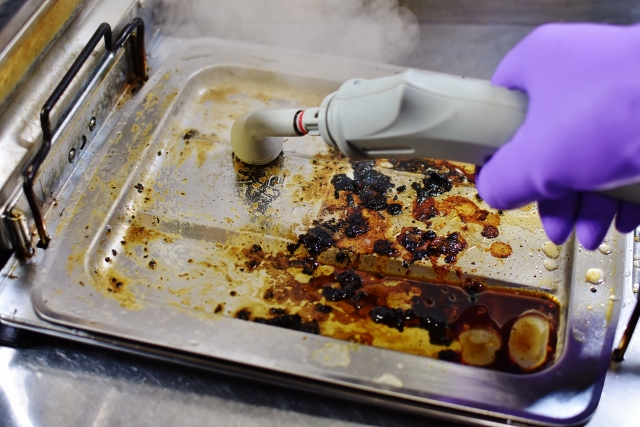 魚焼きグリルの清掃