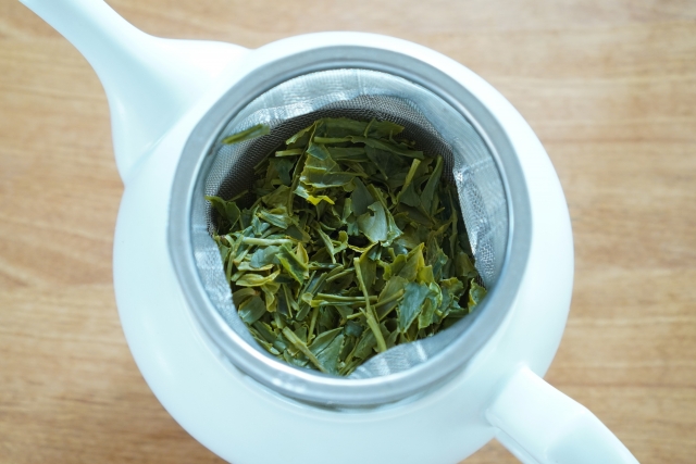 急須に入った茶殻