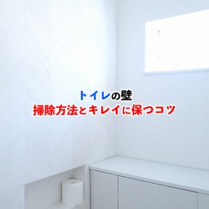 汚れや嫌なニオイがスッキリ！トイレの壁の掃除方法