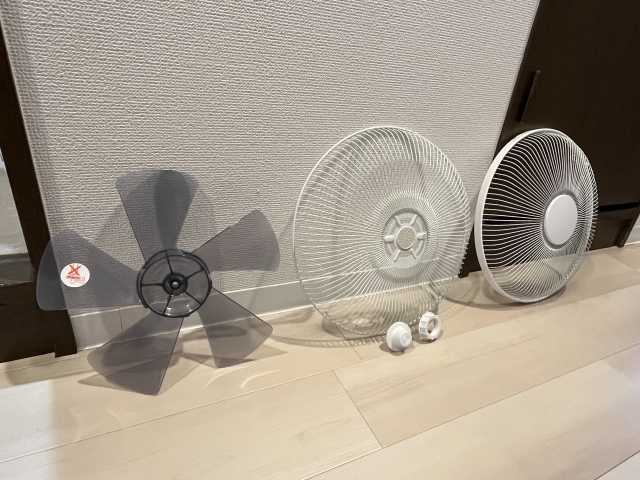 扇風機をしっかりと乾燥