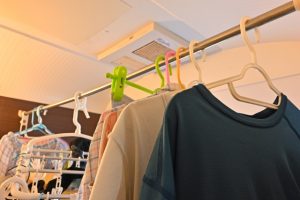 シワのない洗濯物