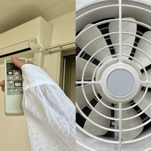 エアコンと換気扇画像