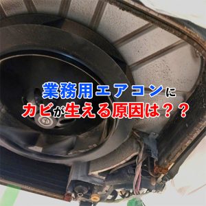 【嫌なニオイが…】業務用エアコンにカビが生える原因と放置するリスクを解説！