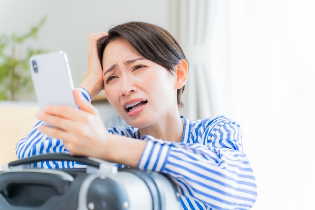 困る女性